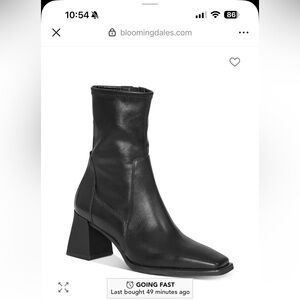 Vagabond Hedda Black Leather Boot Size 39